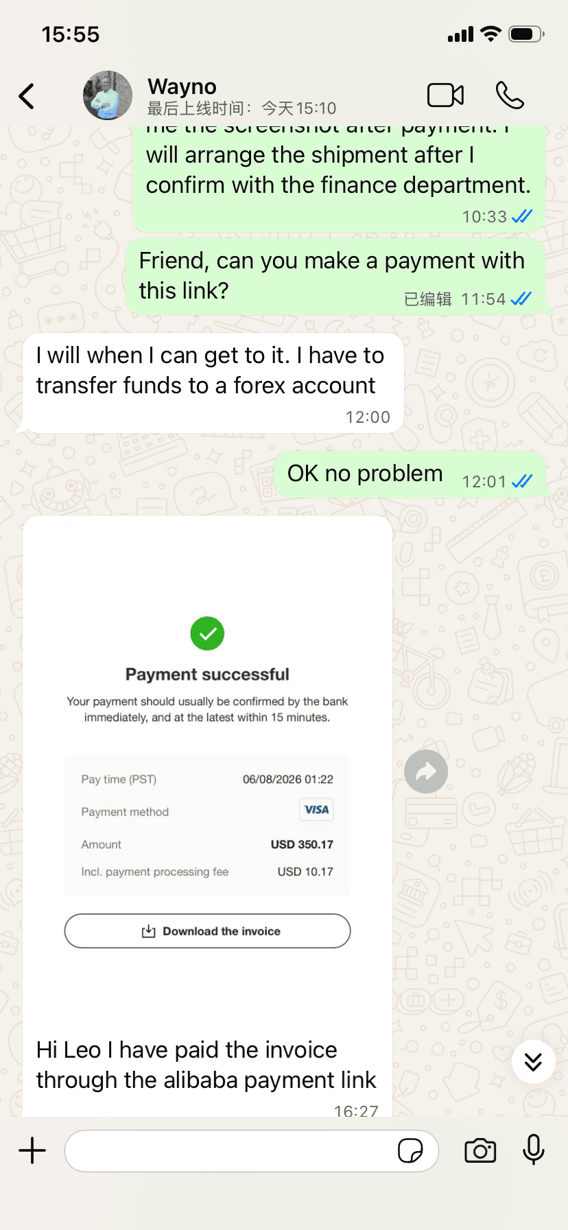Customer review screenshot