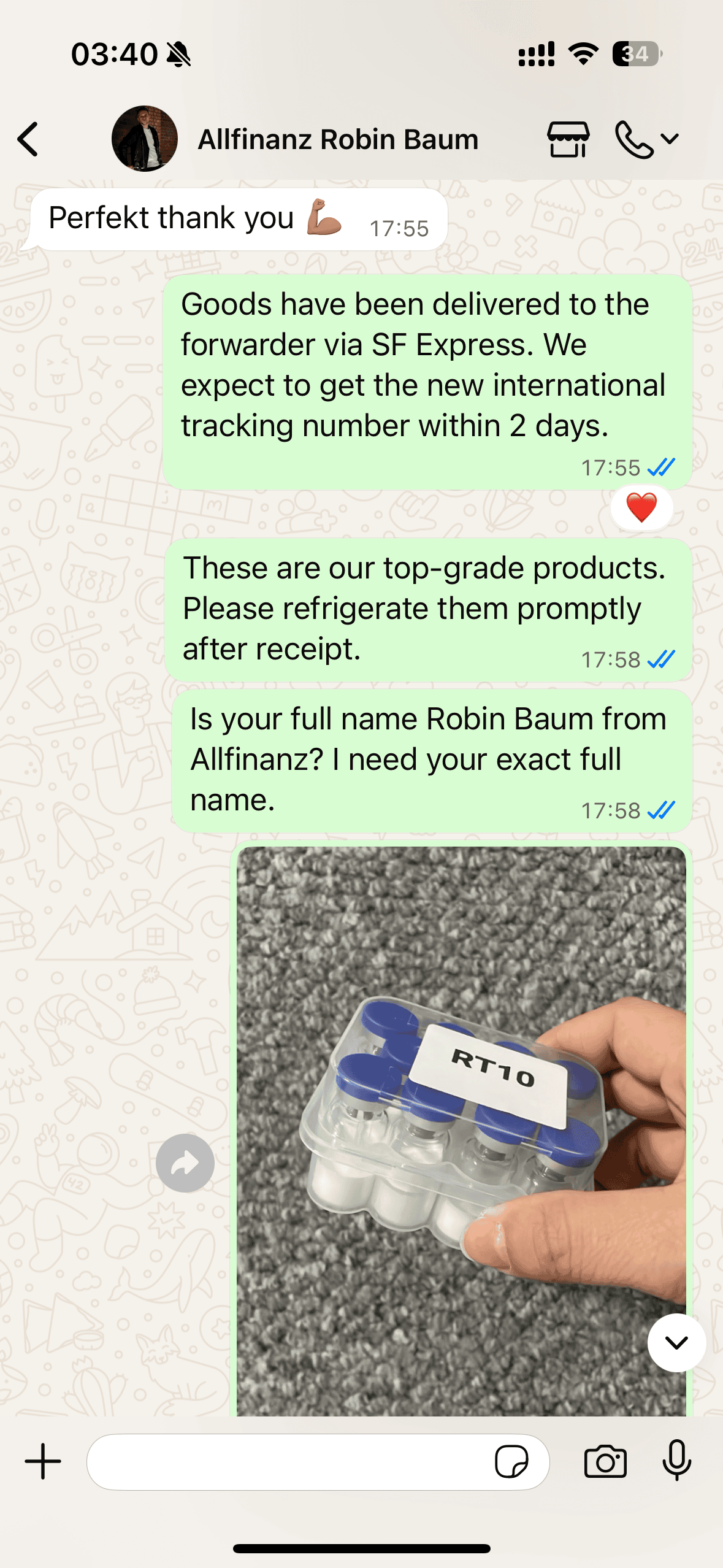 Customer review screenshot